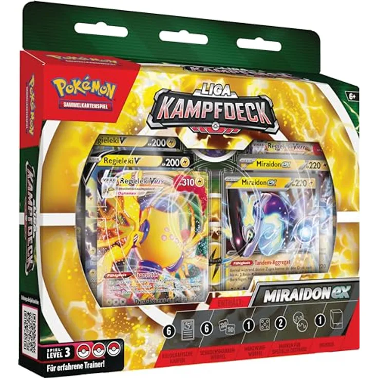 The Pokemon Company Pokemon-Sammelkartenspiel: Liga-Kampfdeck Miraidon-ex 1 Deck, mit Miraidon-ex und Regieleki-VMAX