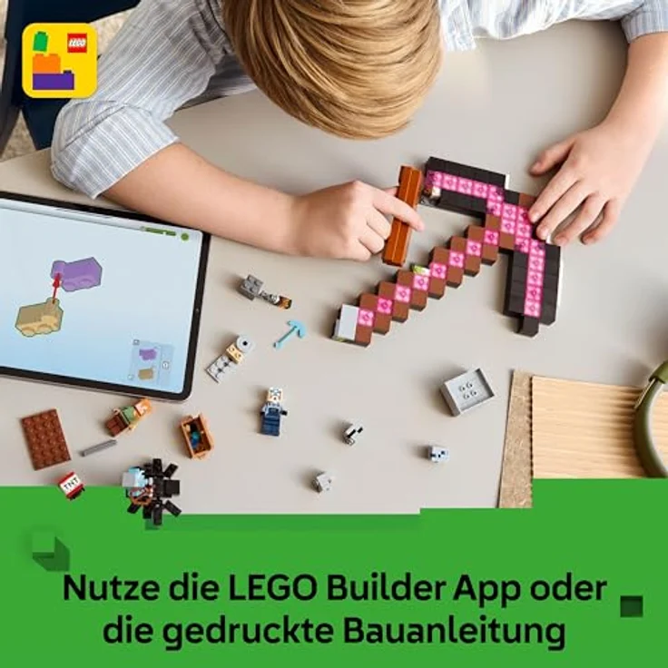 LEGO Minecraft 21277, Spitzhackenmine Bausatz mit 3 Figuren, interaktive Spielzeugwelt für kreative Abenteuer, mehrfarbig – Bild 6