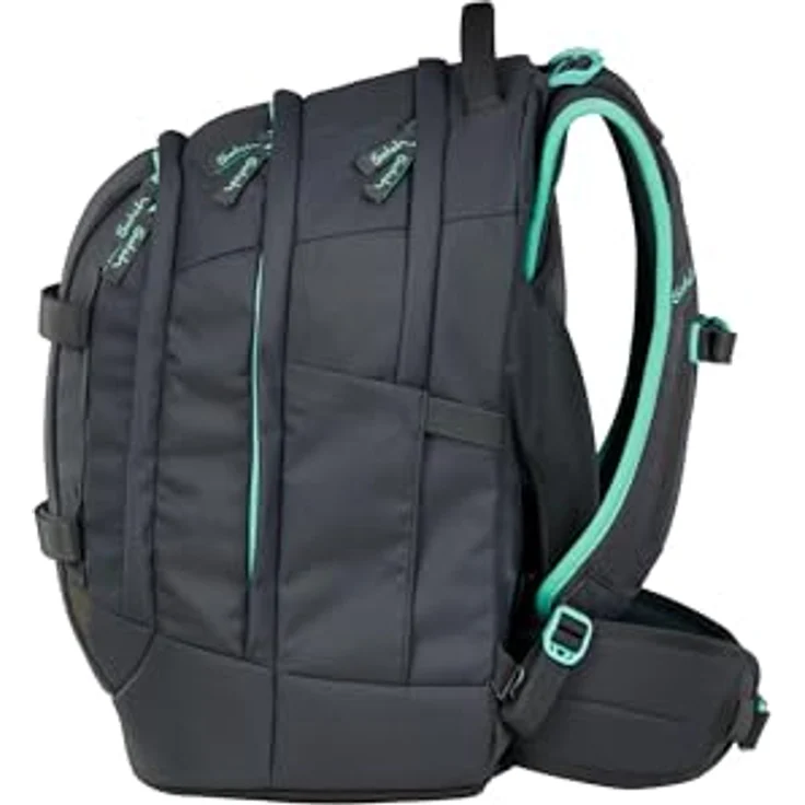 Satch Pack, Schulrucksack für die 5. Klasse, ergonomisch, 30L Stauraum, wasserabweisend, schwarz – Bild 3