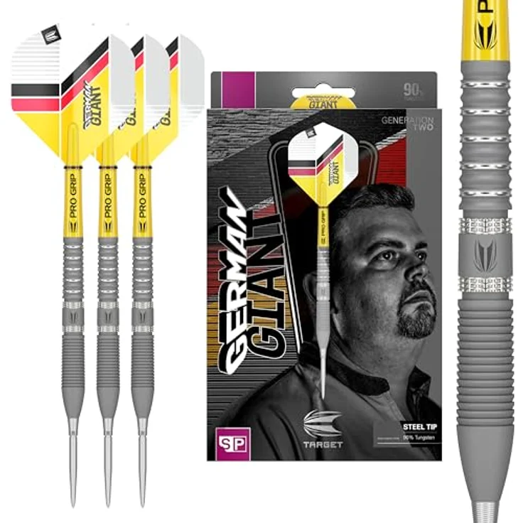 Target Darts Gabriel Clemens Gen 2, 21G Steeldarts mit 90% Wolfram und Swiss Point Technologie, inkl. Pro Grip Schäften und Pro Ultra Flights – Bild 1