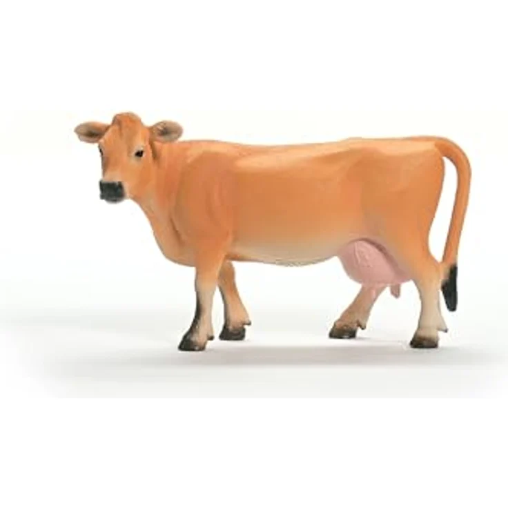 Schleich Jersey Kuh, mahagonifarben, 14 x 4 x 8 cm, Farm World, hochwertige Milchproduzentin – Bild 3