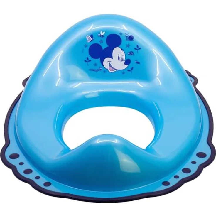 Disney Mickey Mouse Kinder-WC-Sitz Nature, Kindertoilettensitz mit rutschfester Passform, mehrfarbig