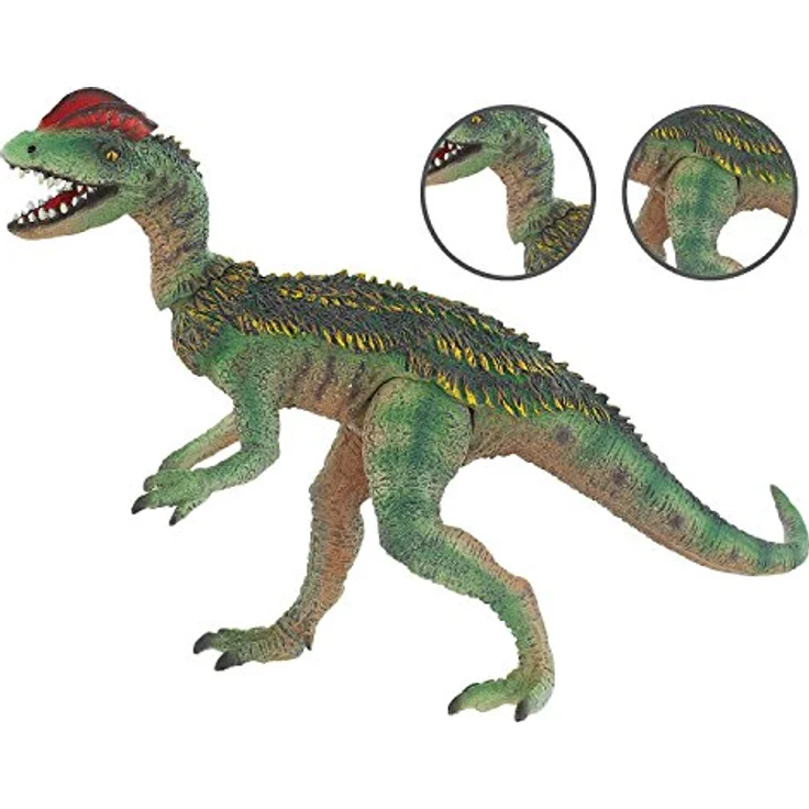 Bullyland Dilophosaurus Sammelfigur, handbemalt mit vielen Details, 14 cm Höhe – Bild 2