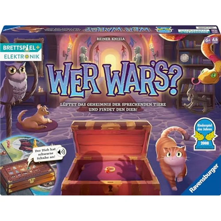 Ravensburger Spiel Wer war's?, Kinderspiel mit Elektronik, interaktive Schatztruhe, Made in Europe – Bild 2