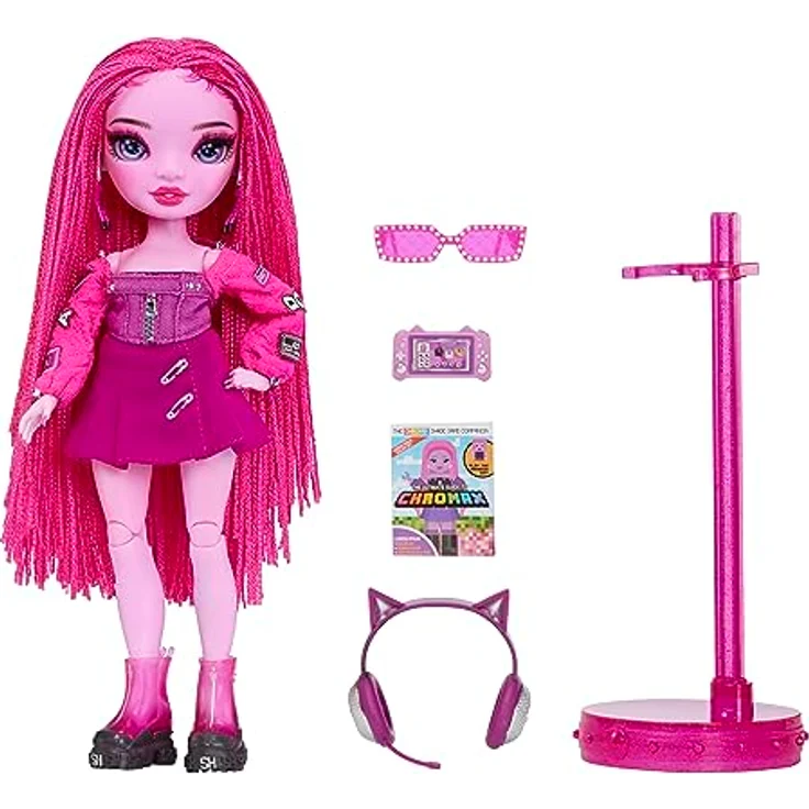 Rainbow High Shadow High Serie 3 - Pinkie James - Pinkfarbene Modepuppe - Modisches Outfit und mehr als 10 Bunte Spielaccessoires - Ideal für Kinder von 4-12 Jahren und Sammler – Bild 2