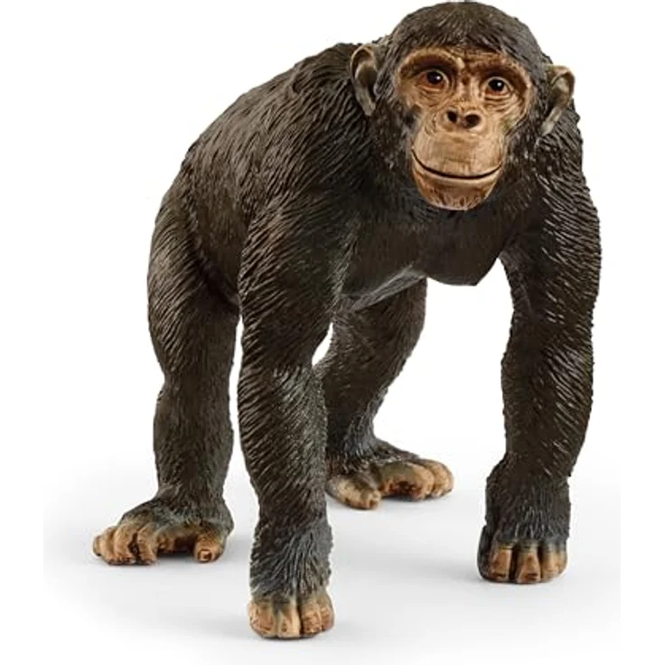 Schleich Schimpanse (14883), Wild Life Figur 8,7 x 4,6 x 6,6 cm, schwarz – Bild 1