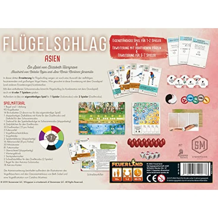 Flügelschlag: Asien [eigenständige Erweiterung] – Bild 3