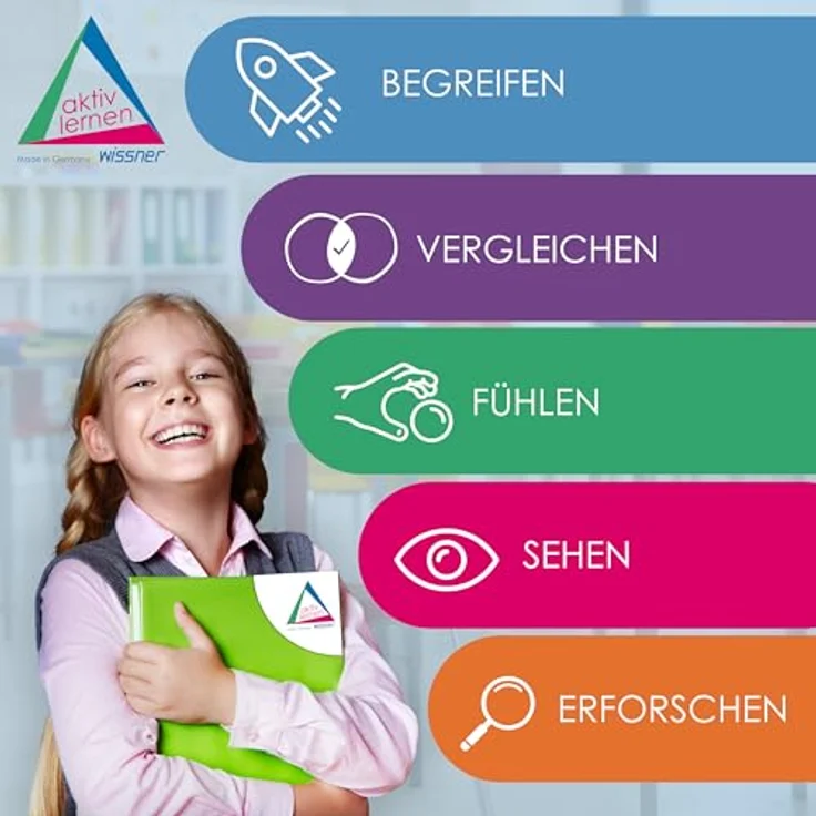 Wissner R39579.000 - Dezimalwürfel Mathematische Würfel, Rechenblöcke 121 Teile, Schulqualität – Bild 6