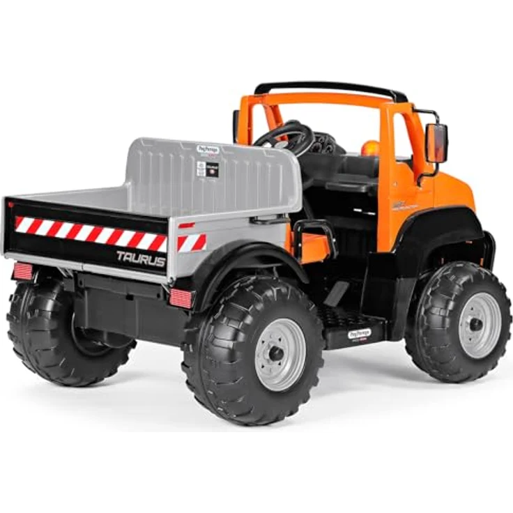Peg Perego Taurus, IGOD0117 Kinderelektroauto mit 2,5 und 4,5 MPH, Heckklappe, und Arbeitsscheinwerfer, schwarz – Bild 4
