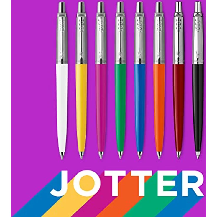 Parker Jotter Originals Kugelschreiber | Klassisches Blau | Mittlere Spitze | Blau Tinte – Bild 5