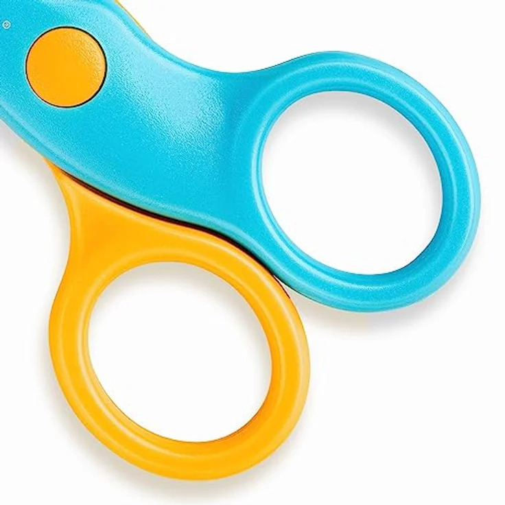 STAEDTLER Sicherheitsschere Noris junior, für Kleinkinder, abgerundete Ecken, 10cm lang, Rechtshänder-Modell, Haare und Stoff können nicht geschnitten werden, 965 40 BK – Bild 4