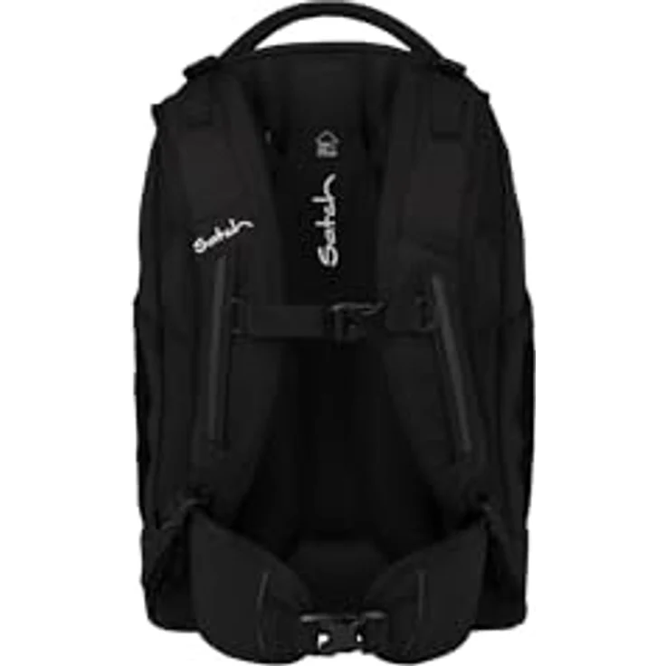Satch Schulrucksack Pack, A4-tauglich mit gepolstertem Laptopfach und verstellbarem Tragesystem, Schwarz – Bild 5