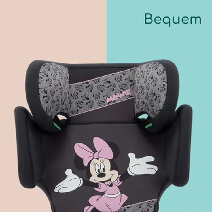 Bebeconfort Road Fix i-Size Kindersitz, Disney Authentic Minnie für Kinder 100-150 cm, sicher mit ISOFIX, nur 3,8 kg, verstellbare Kopfstütze – Bild 6
