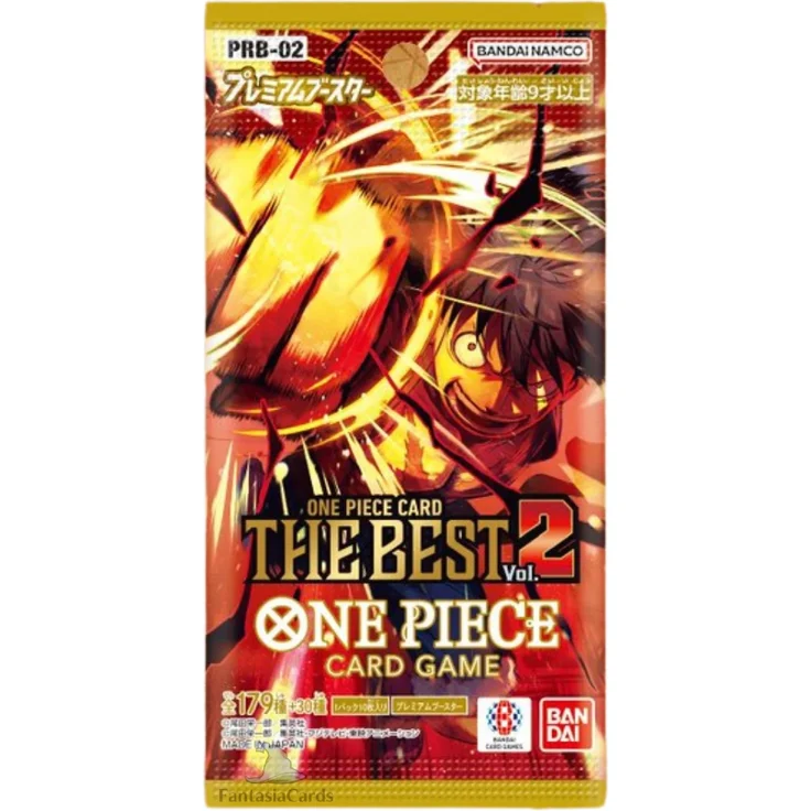 Bandai One Piece Card Game The Best PRB-02 Booster, japanisches Premium-Set mit 10 Packs und Alternate Art Karten