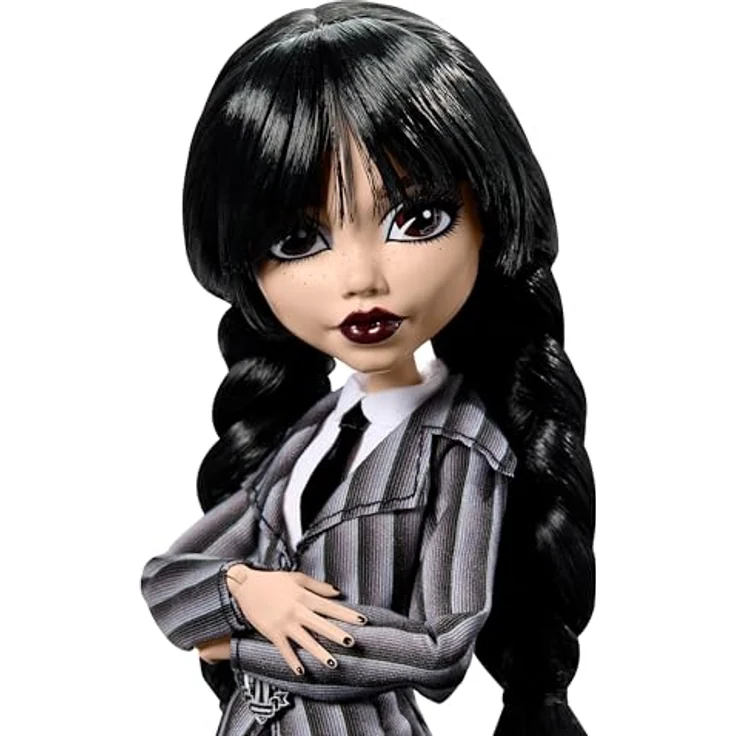 Mattel® Monster High x Wednesday School Doll, schaurig-schöne Anziehpuppe in Schwarz – Bild 3