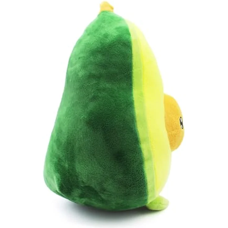 Joytoy Eduardo Avocado 27 cm Plüsch, realistische Avocadohälfte mit gestickten Details, für Kinder und Erwachsene – Bild 3