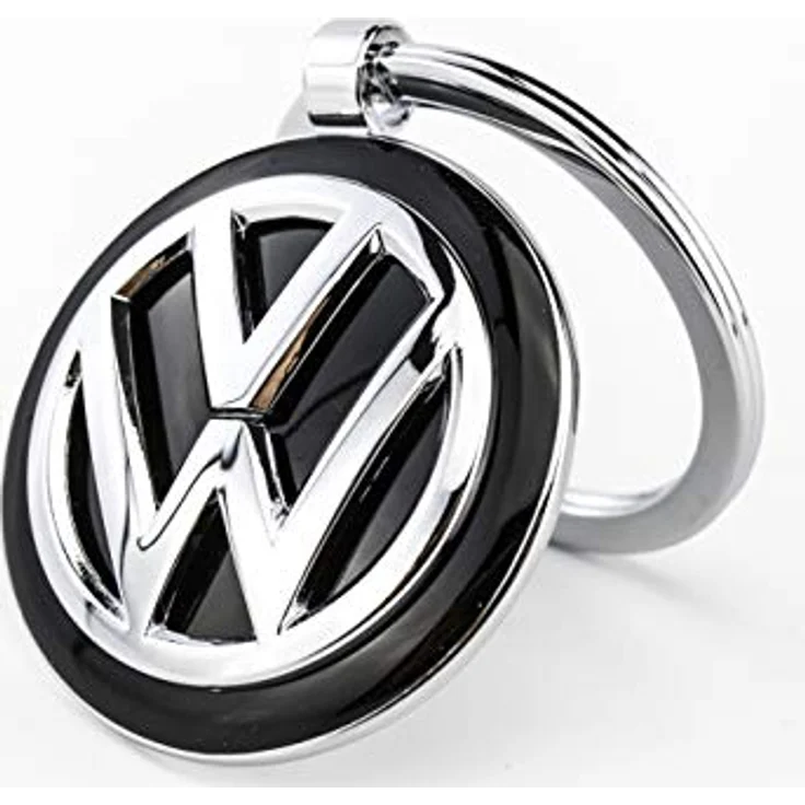 TROIKA Schlüsselanhänger Schlüsselanhänger VW-Logo VW VOLKSWAGEN KEYRING chrom/schwarz/silberfarben – Bild 9