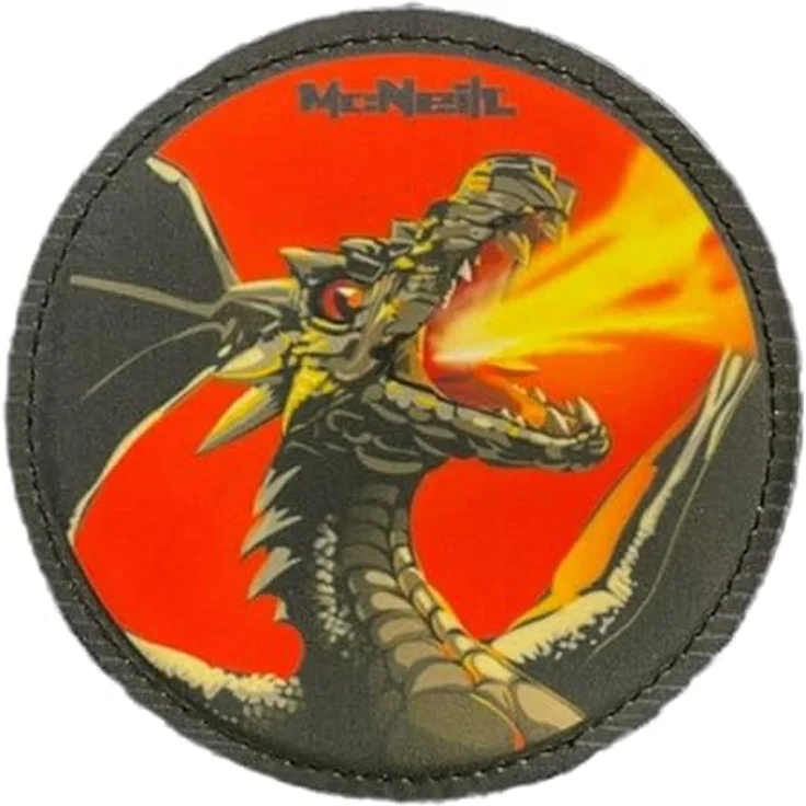 McNeill McAddys Schulranzen-Anhänger Ninja: Dragon-Kopf, individueller Motivmagnet zur Schulranzen-Gestaltung – Bild 2
