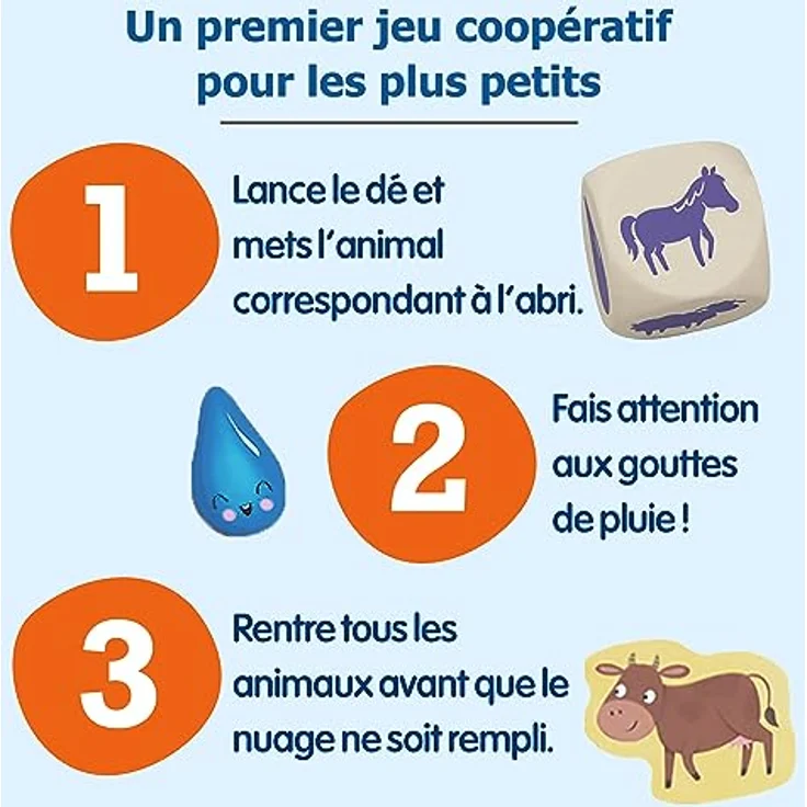 Ravensburger Lernspiel À l'abri les Zanimos, Tischspiel zur Sprachförderung in französischer Sprache, für 1-4 Spieler*innen ab 2 Jahren – Bild 4