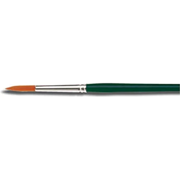 Kreul 721008 Universalpinsel Basic Synthetics, feines Nylonhaar, rund, Größe 8