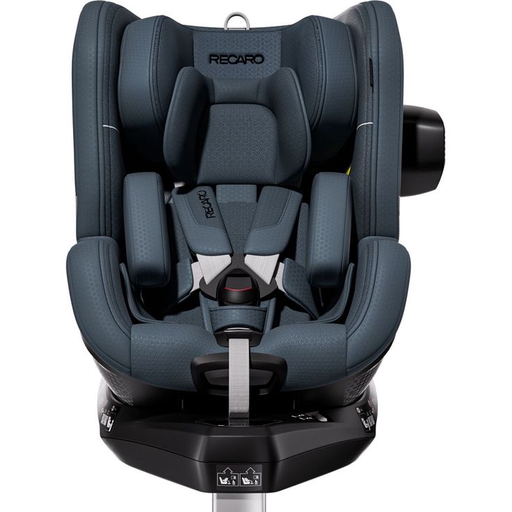 Recaro Reboarder-Kindersitz Toron 1, 360° drehbar für Kinder von Geburt bis 4 Jahre, mit Isofix-Basis, Gallant Grey