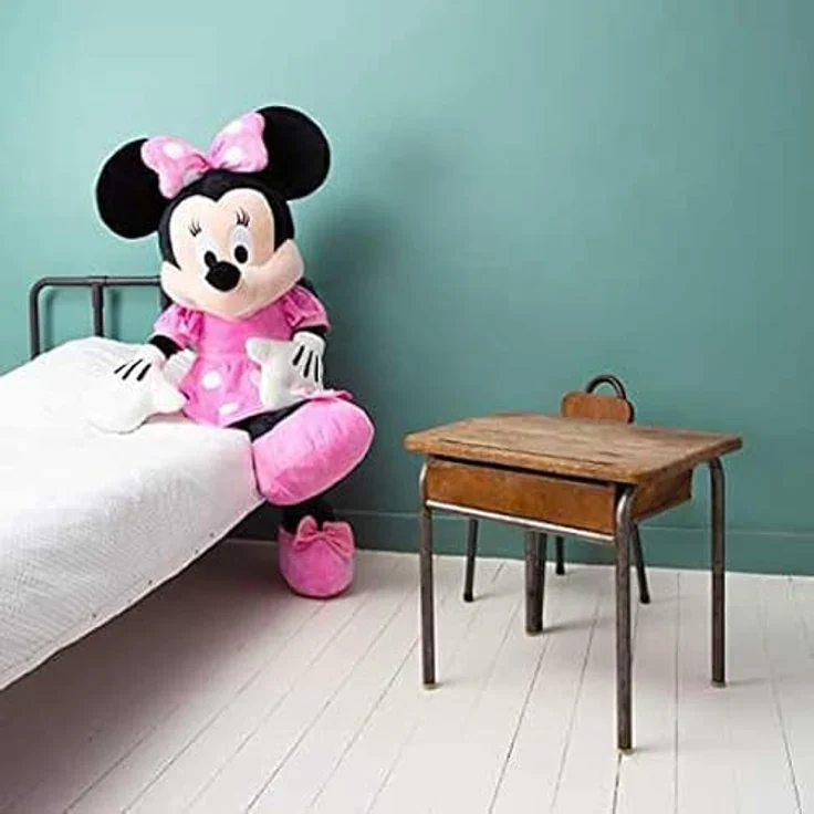 Simba Toys Disney Minnie Mouse, weiches Plüschtier in Rosa, 120 cm, geeignet ab 0 Monaten – Bild 4
