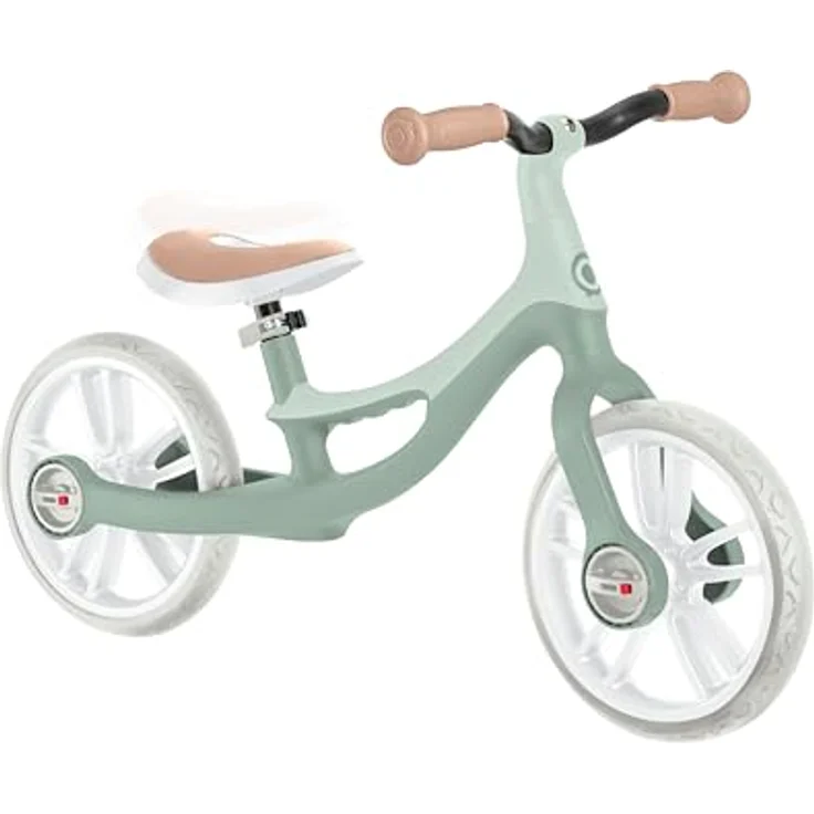 Globber GO Bike Elite, Laufrad für Kinder mit 10 Zoll TPE-Reifen, höhenverstellbar, Salbei grün – Bild 3