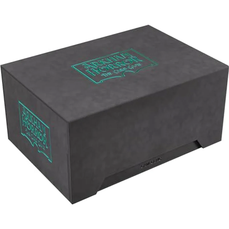 Gamegenic Arkham Horror The Card Game Night Chest Premium Aufbewahrungsbox, mit Platz für 4 Ermittlerdeck-Bücher und über 500 Karten, inklusive schwarzem Token Silo XL – Bild 1