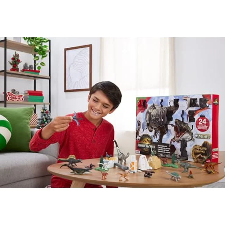 Jurassic World Wild Roar Adventskalender, Spielzeugfigur 30cm, mehrfarbig für Kinder ab 4 Jahren – Bild 2