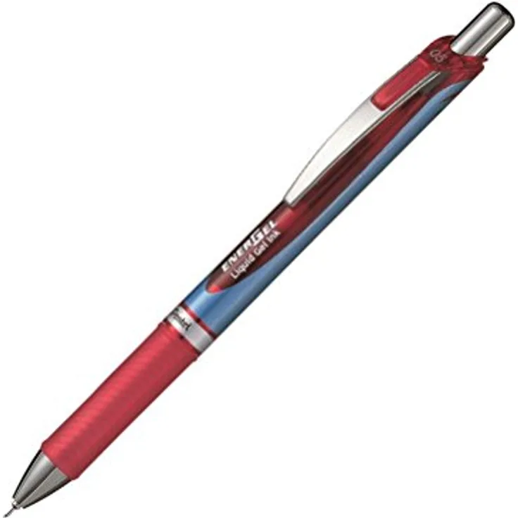 Pentel BLN75-BO Gel-Tintenroller EnerGel mit Druckmechanik und Nadelspitze, 1 Stück, 0.5 mm Ball