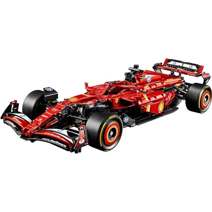 LEGO Technic Ferrari SF-24 F1 Rennauto 42207, Bausatz mit 1.362 Teilen, rot, Maßstab 1:8, authentische Details und Funktionen – Bild 4