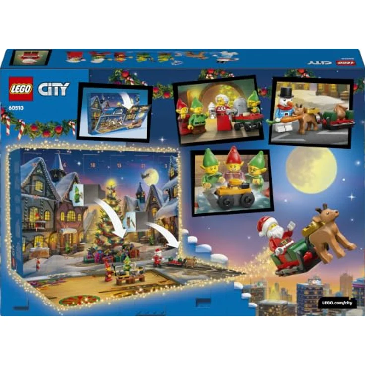 LEGO City Advent Calendar 2026, weihnachtliches Countdown-Set mit 24 Überraschungen, inkl. Weihnachtsmann und Figuren, 252 Steine, für Kinder ab 5+ – Bild 9