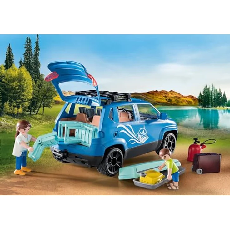 Playmobil® Konstruktions-Spielset Wohnwagen mit Auto (71423), Family & Fun, (128 St) - Preisvergleich – Bild 6