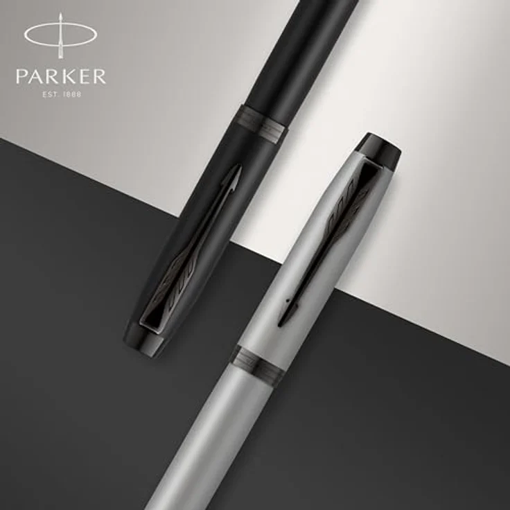 Parker Pen IM Brushed Metal G.C., Schreibstift mit Edelstahlfeder, Silber – Bild 7