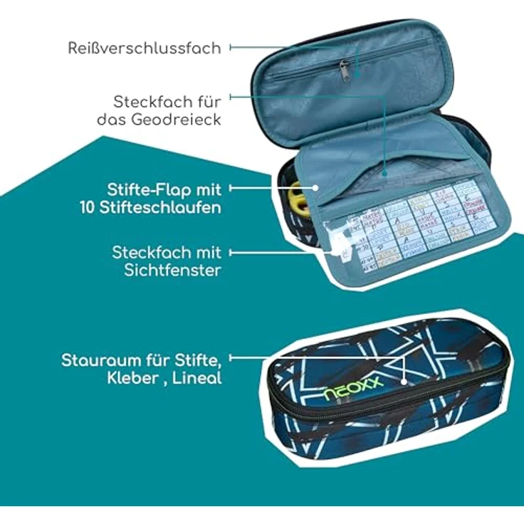 neoxx Schreibgeräteetui Schlamperbox, Jump, Flash Yourself, teilweise aus recyceltem Material – Bild 7