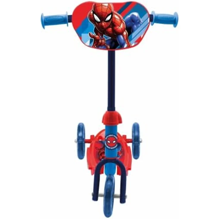 Spiderman Miniscooter 3-Rad mit rutschfestem Trittbrett, höhenverstellbarem Lenker und ABEC-5 Kugellagern für Fahranfänger bis 20 kg – Bild 2