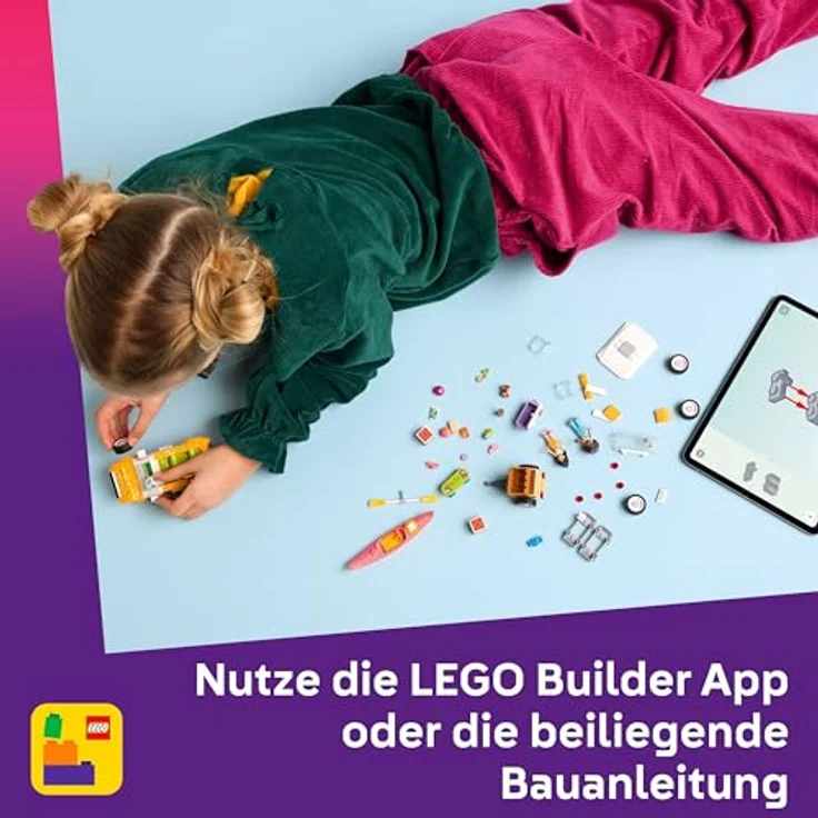 LEGO Friends 42659 Abenteuertrip mit Freunden, Bausatz mit 2 Minifiguren, Spielzeug Auto und Zubehör, Mehrfarbig – Bild 6