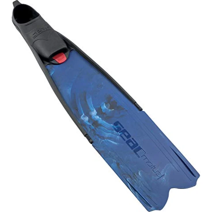 Seac Motus Langen Flossen Fußteil, Ideal für Tauchen und Apnöetauchen, camo blau, 39/40 – Bild 3