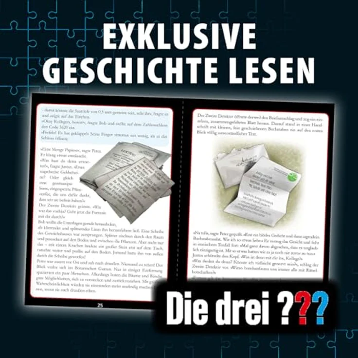 KOSMOS Die DREI ??? - Krimi Puzzle "Die Blüte des Verderbens", 300 Teile, inklusive Mimosensamen-Packung, interaktives Detektivspiel ab 10 Jahre – Bild 4