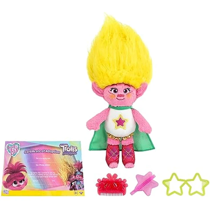 Little Live Pets Scruff-a-Luvs Trolls-Puppe, mit Enthüllung, waschbar und stylbar, 3 Varianten (Poppy, Viva, Poppy als Braut) – Bild 4