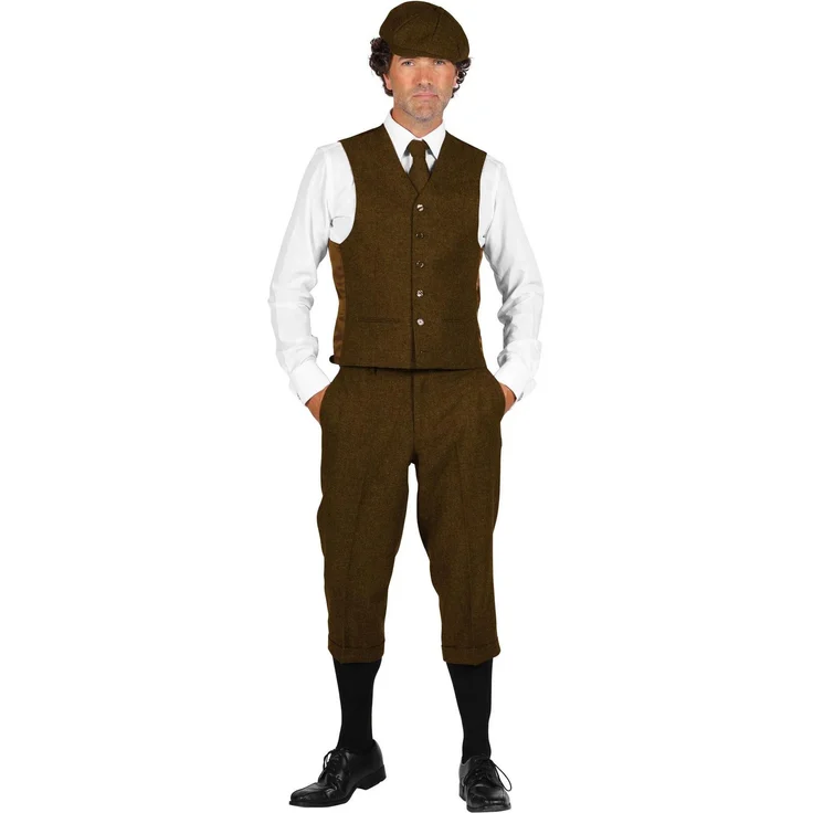 Thetru Herren Knickerbocker 3/4 Hose, Kostüm für 30er Jahre, 40% Baumwolle, 60% Polyester, Größe 46