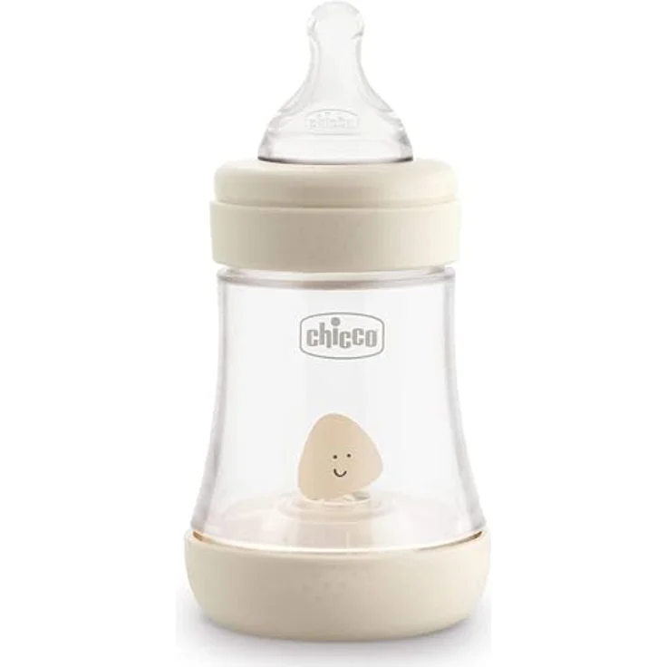 Chicco PERFECT 5 Flaschen Anti-Kolik-Flasche 150 ml, langsamer Durchfluss 0 Monate + mit weichem Silikon-Sauger und Schnuller 0-2 Monate – Bild 5