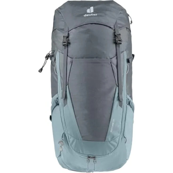Deuter Futura Wanderrucksack, Aircomfort System, Active Comfort Fit, große Frontöffnung, grau – Bild 6