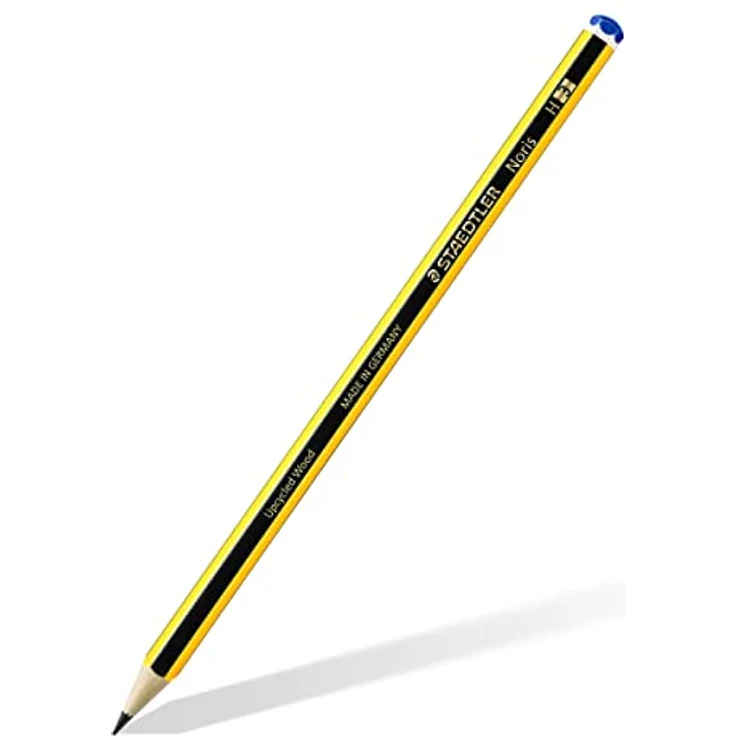 STAEDTLER Bleistift Noris 120, Made from Upcycled Wood, Härtegrad H, Rutschfeste Soft-Oberfläche, hohe Buchfestigkeit, hohe Qualität Made in Germany, Blisterkarte mit 2 Stück, 120-3 BK2D – Bild 2