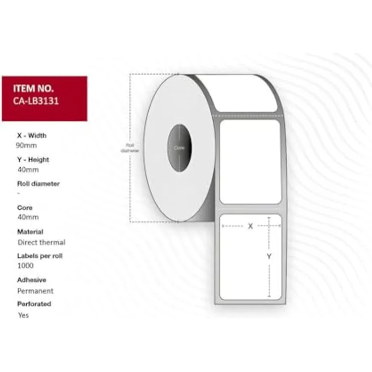 Capture Label 90 x 40 mm Core 40 Adressrollen