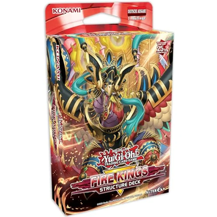 Yu-Gi-Oh! TRADING CARD GAME Structure Deck Revamped Fire Kings Deutsche Ausgabe-1. Auflage, Rot – Bild 1