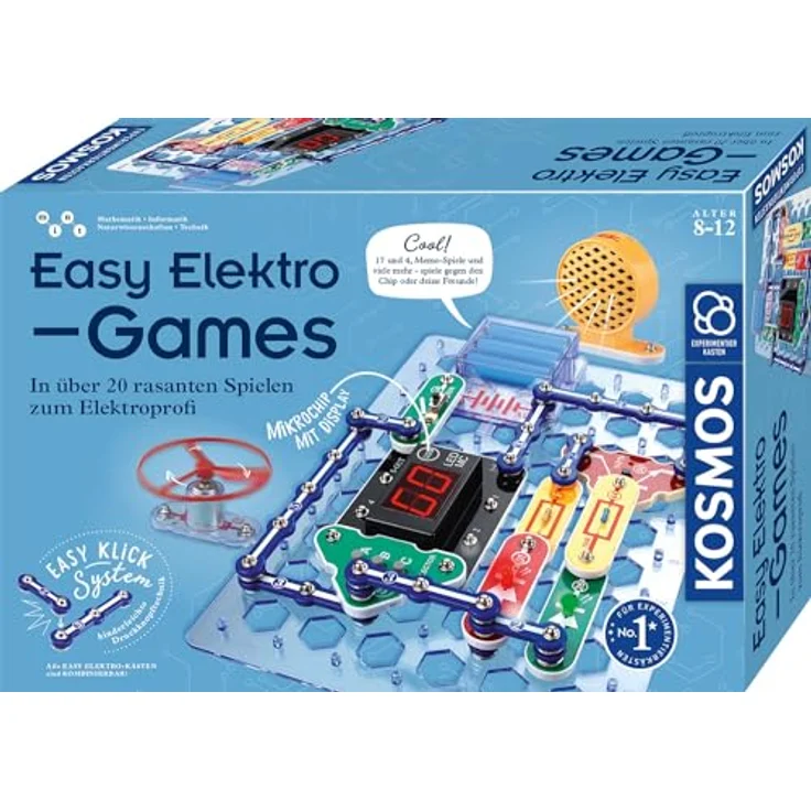 Kosmos 620998 Easy Elektro - Games, Experimentierkasten zu Elektrotechnik, 60+ Mini-Games, für Kinder von 8 bis 12 Jahren – Bild 1