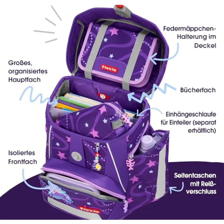 Step by Step Schulranzen SPACE Schulranzen-Set, Mehrfarbig mit praktischem Design und ausreichend Stauraum – Bild 5