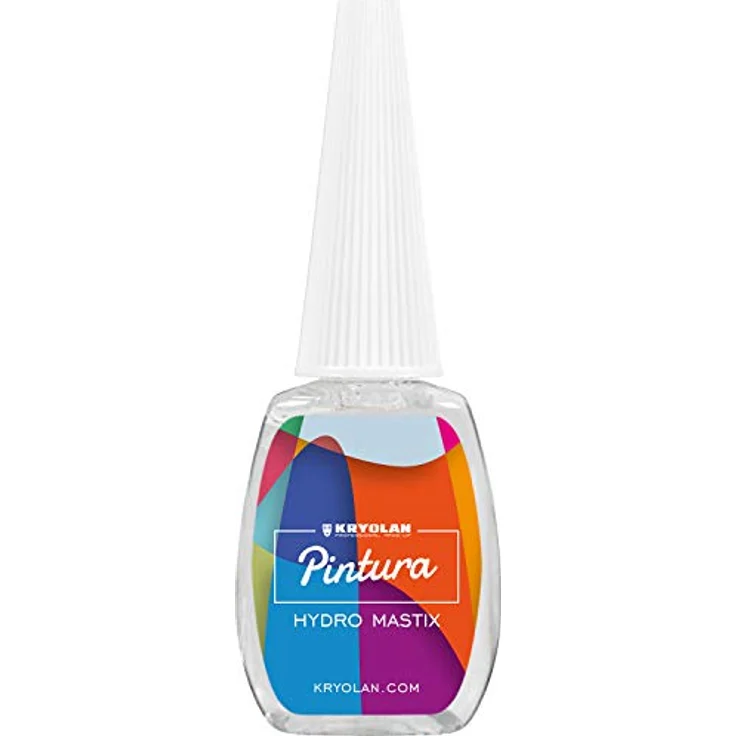 Kryolan Pintura Hydro Mastix Hautkleber, wasserlöslicher Hautkleber in 12 ml Pinselflasche - ideal für Party, Karneval, Halloween und Make-up Artists – Bild 1