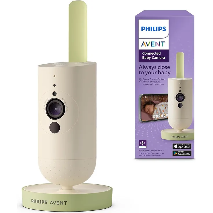Philips Babyphone AVENT Baby Monitor Connected Babykamera SCD643/26, grau